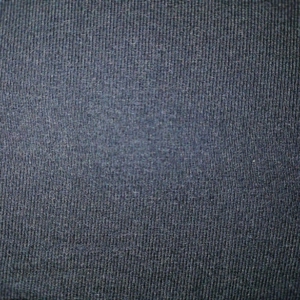 A simple, uniform surface, single jersey textile in black colour.