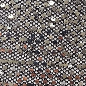 MESH AND CREPE KNITS BLACK SILVER SEQUINS MESH SG 02067 300x300