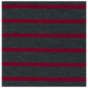OLY RAYON SPANDEX KNITS 2.5 X 0.8cm DK GRY MEL BURGAND TRP160 12187 300x300